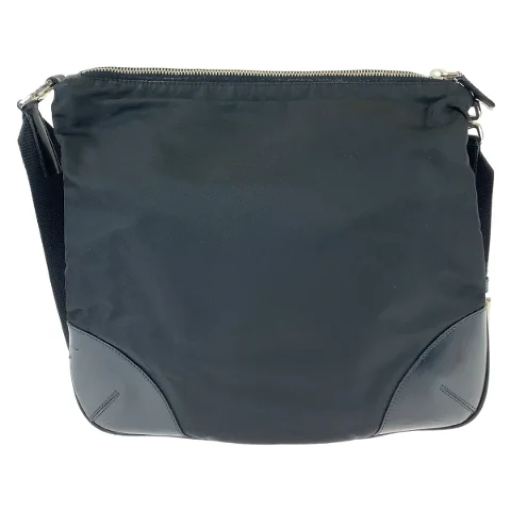 Prada Vintage Pre-owned Canvas prada-bags Black Dames
