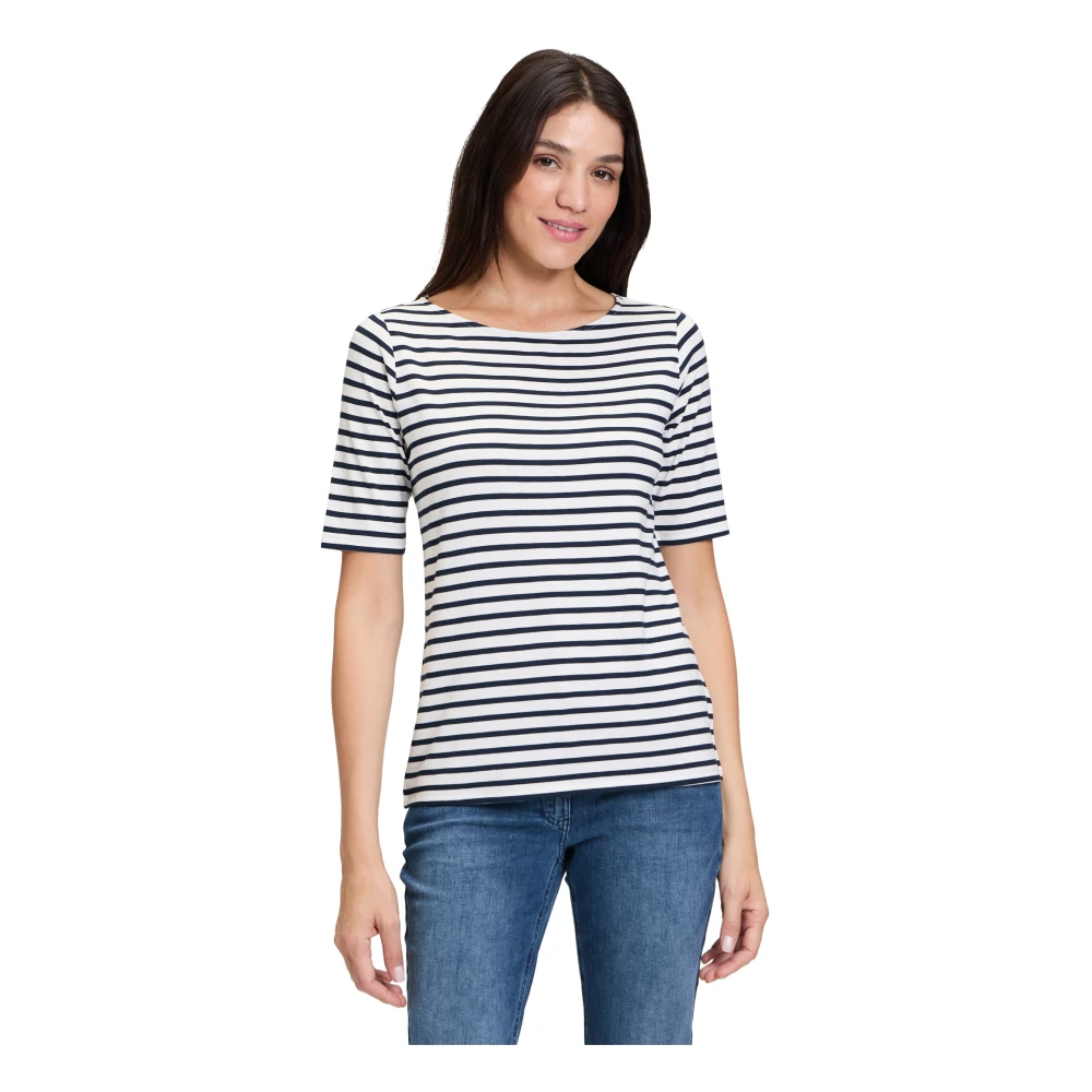 Betty Barclay Gestreept U-hals Shirt Multicolor Dames