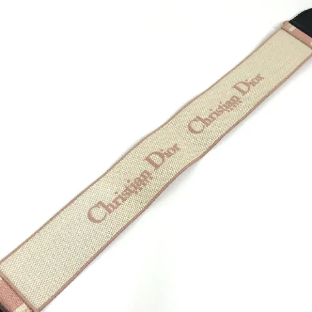 Dior Vintage Pre-owned Cotton belts Pink Dames