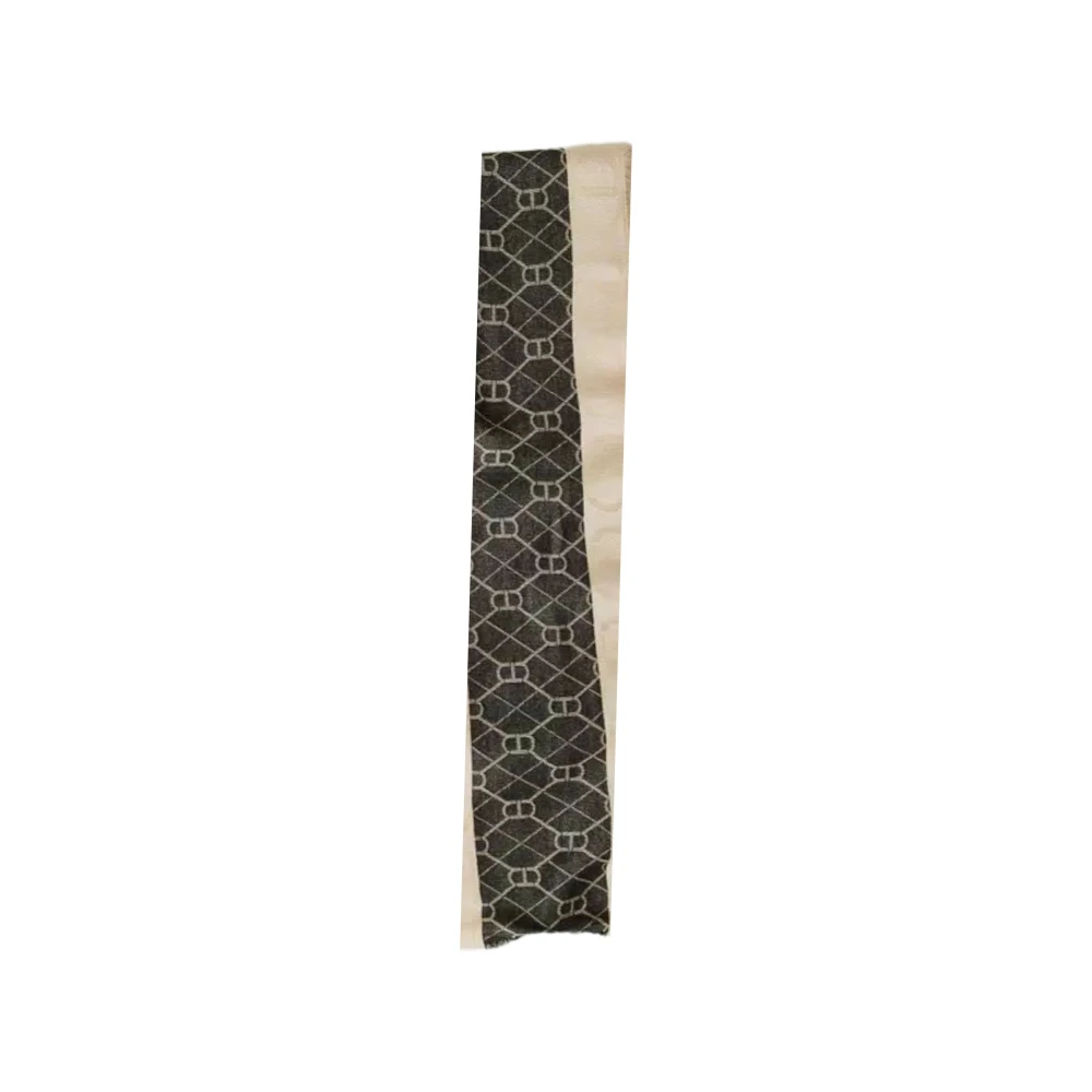 Twinset Bicolor Jacquard Stola met Oval T Logo Multicolor Dames