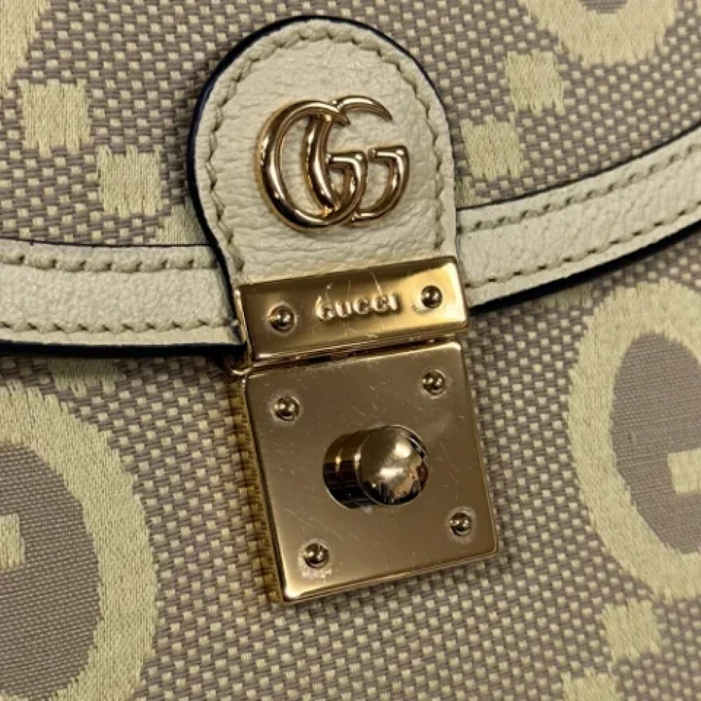 Gucci Vintage Pre-owned Canvas gucci-bags Yellow Dames