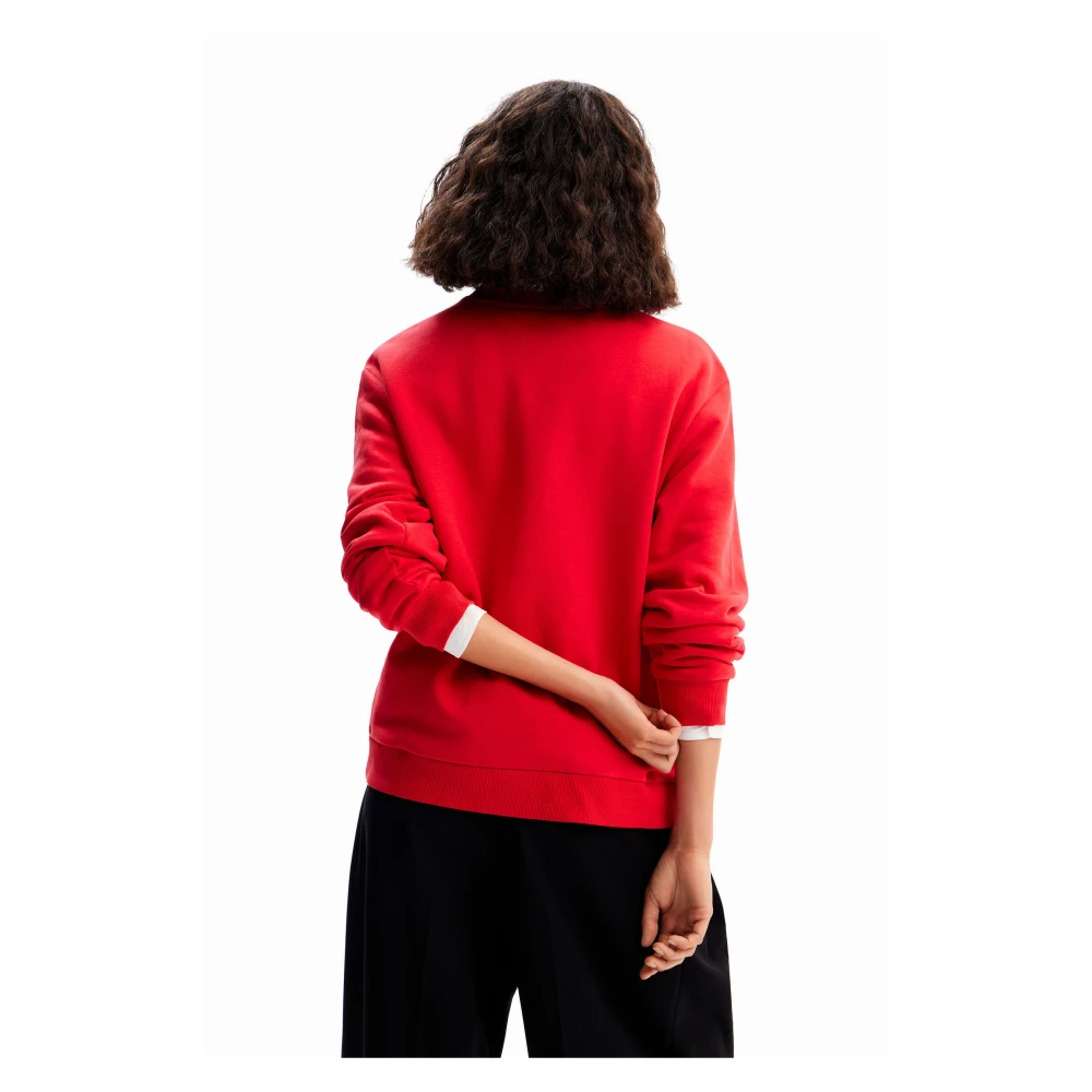 Desigual Rolling Stone Sweatshirt voor vrouwen Red Dames