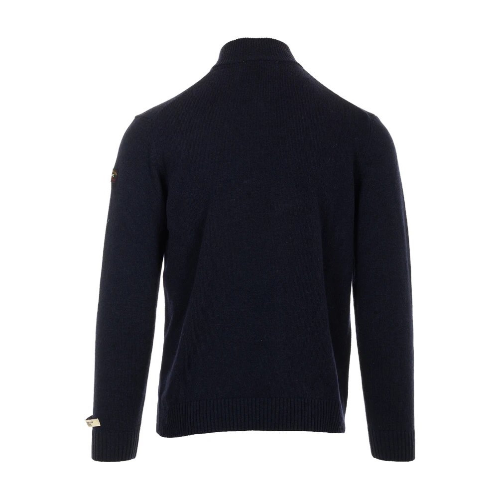 PAUL & SHARK Blauwe Sweater Half Zip Stijl Blue Heren