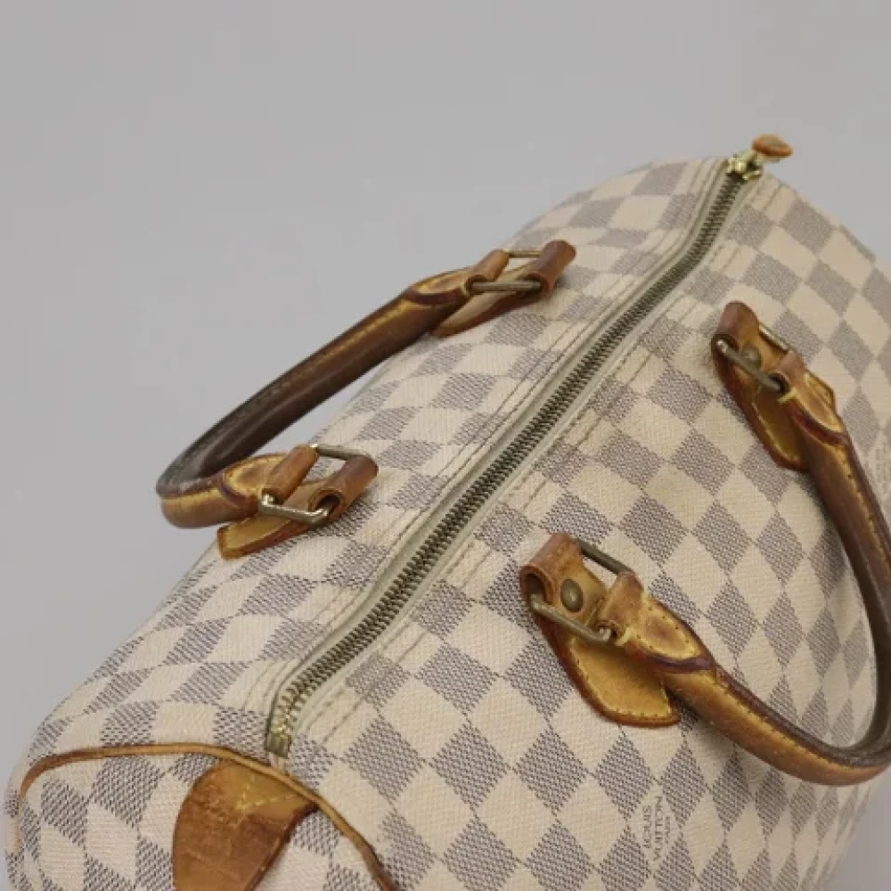 Louis Vuitton Vintage Pre-owned Canvas handbags White Dames