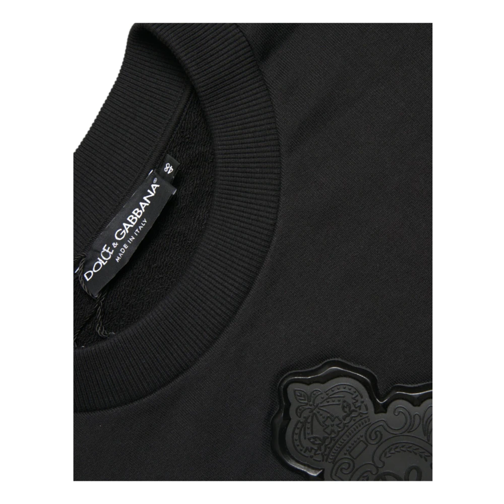 Dolce & Gabbana Round-neck Knitwear Black Heren