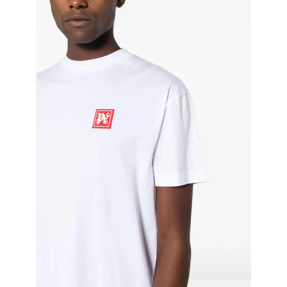 Palm Angels Klassiek Ski Club T-Shirt White Heren