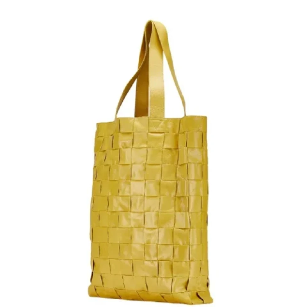 Bottega Veneta Vintage Pre-owned Fur totes Yellow Dames