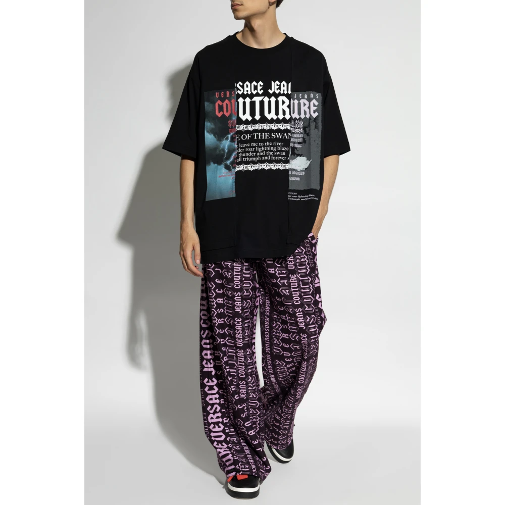 Versace Jeans Couture Sweatpants met logo Multicolor Heren