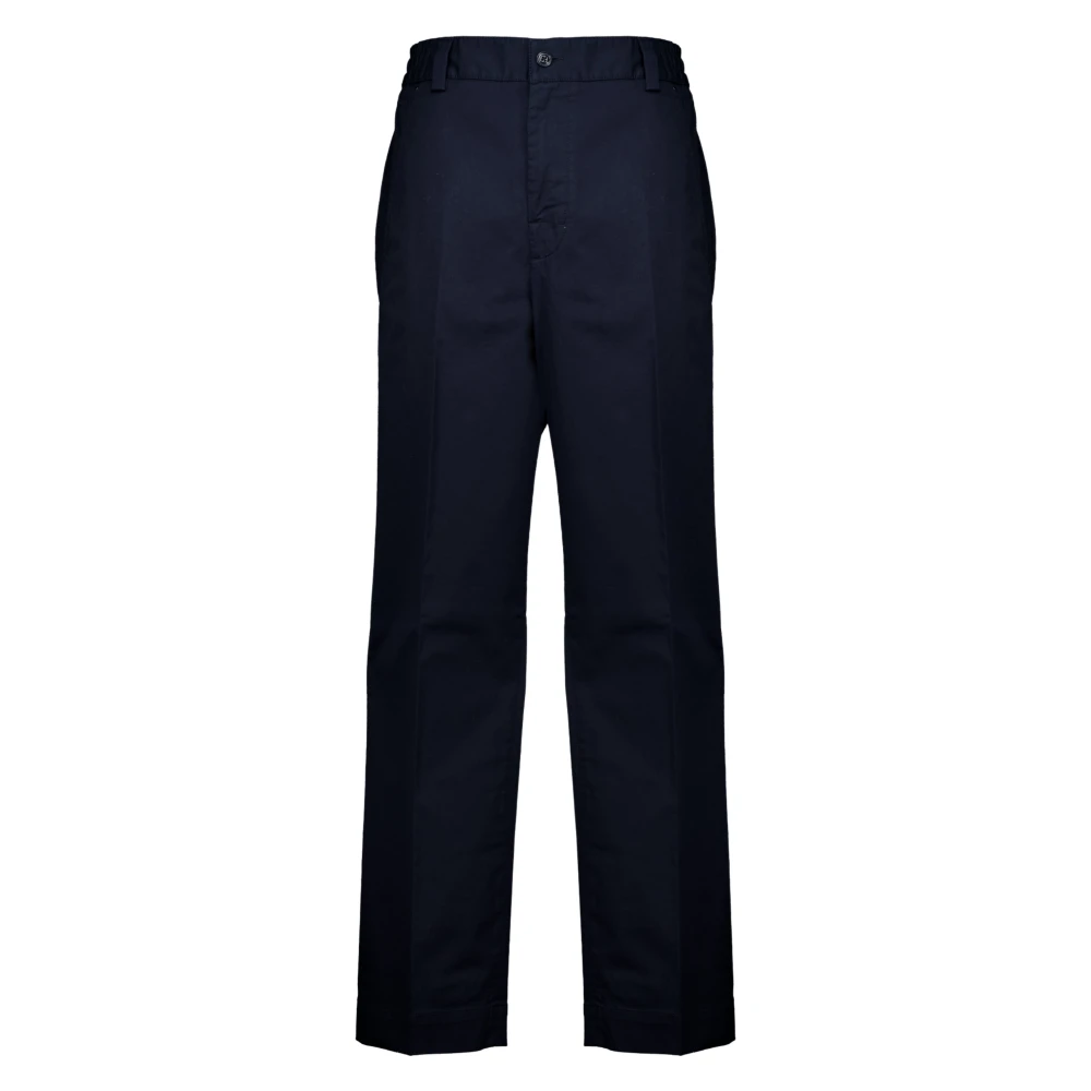 Moncler , Straight Trousers, Male, Blue, Xl, Straight Trousers