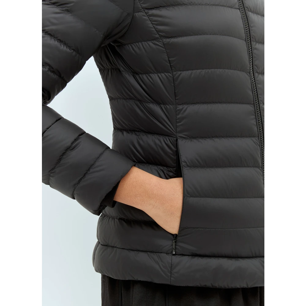 Moncler Gewatteerd Donsjack Lichtgewicht Constructie Black Dames