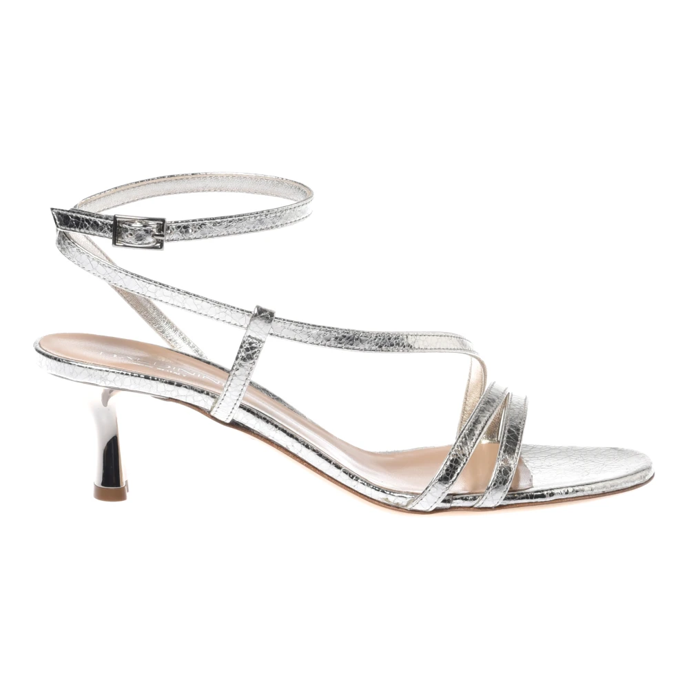 Baldinini Donna Grigio - Sandalo In Nappa Laminata Craclè - Shoes - 38 Eu