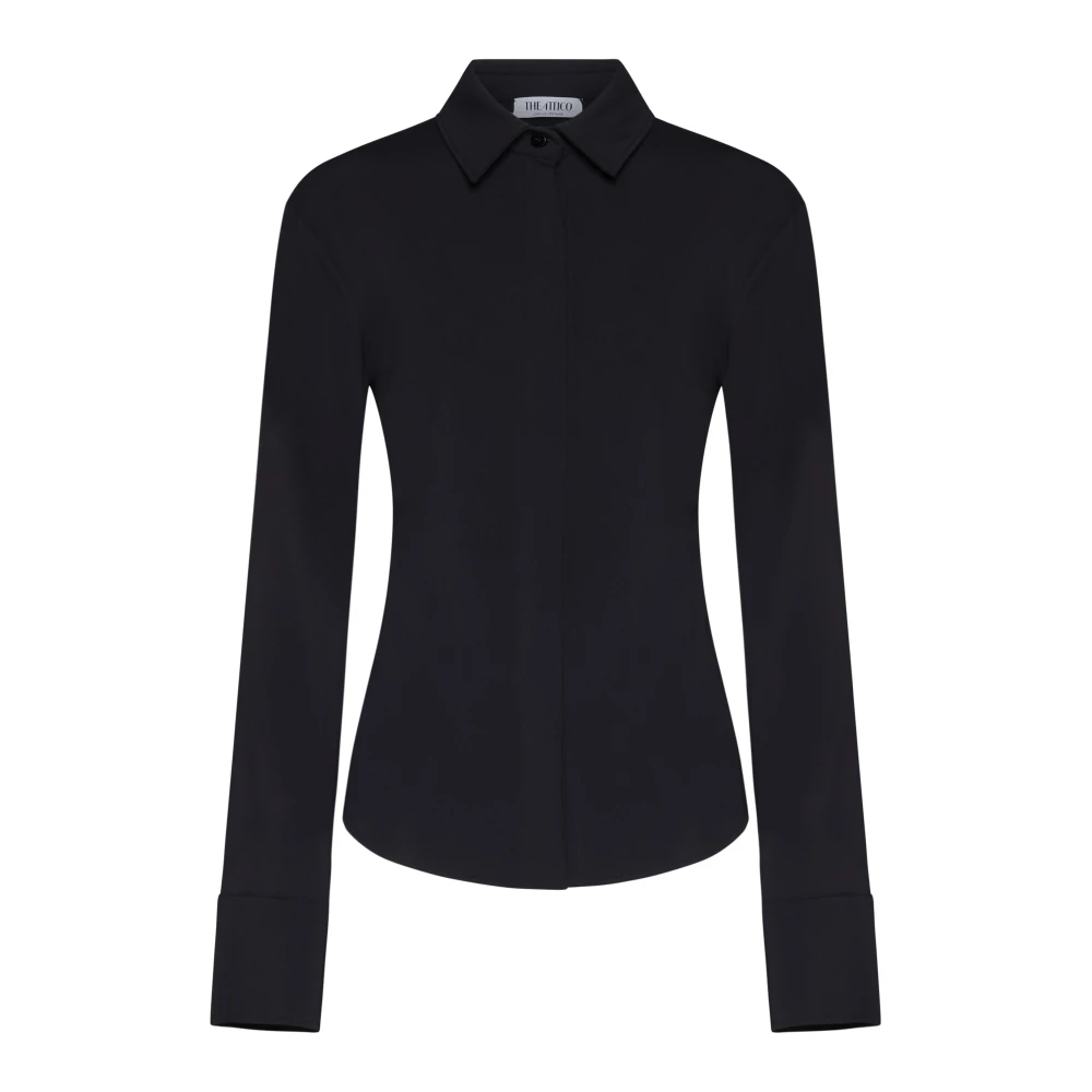 The Attico Zwarte Elton Shirt Black Dames