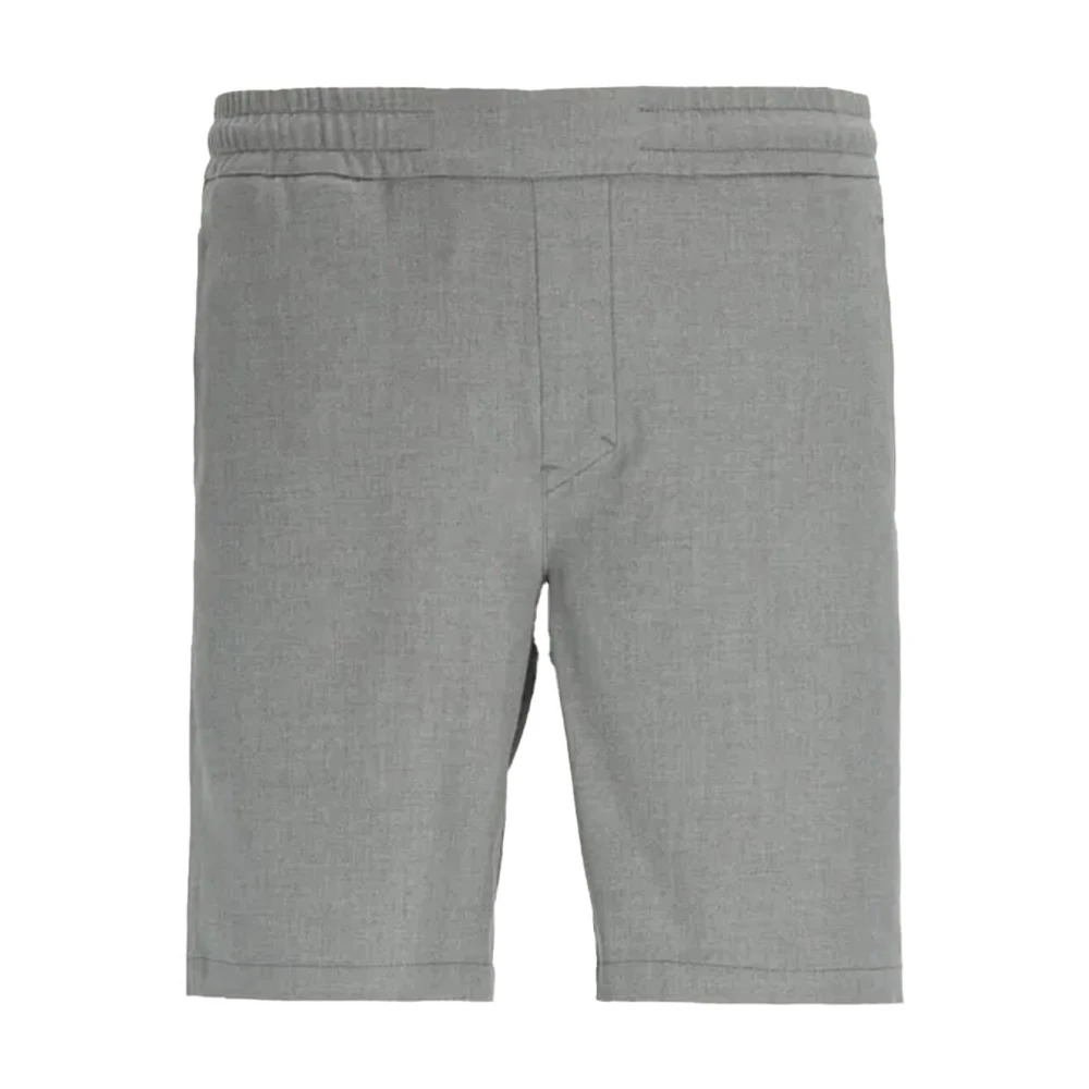 Chasin Stone Washed Denim Shorts Gray Heren