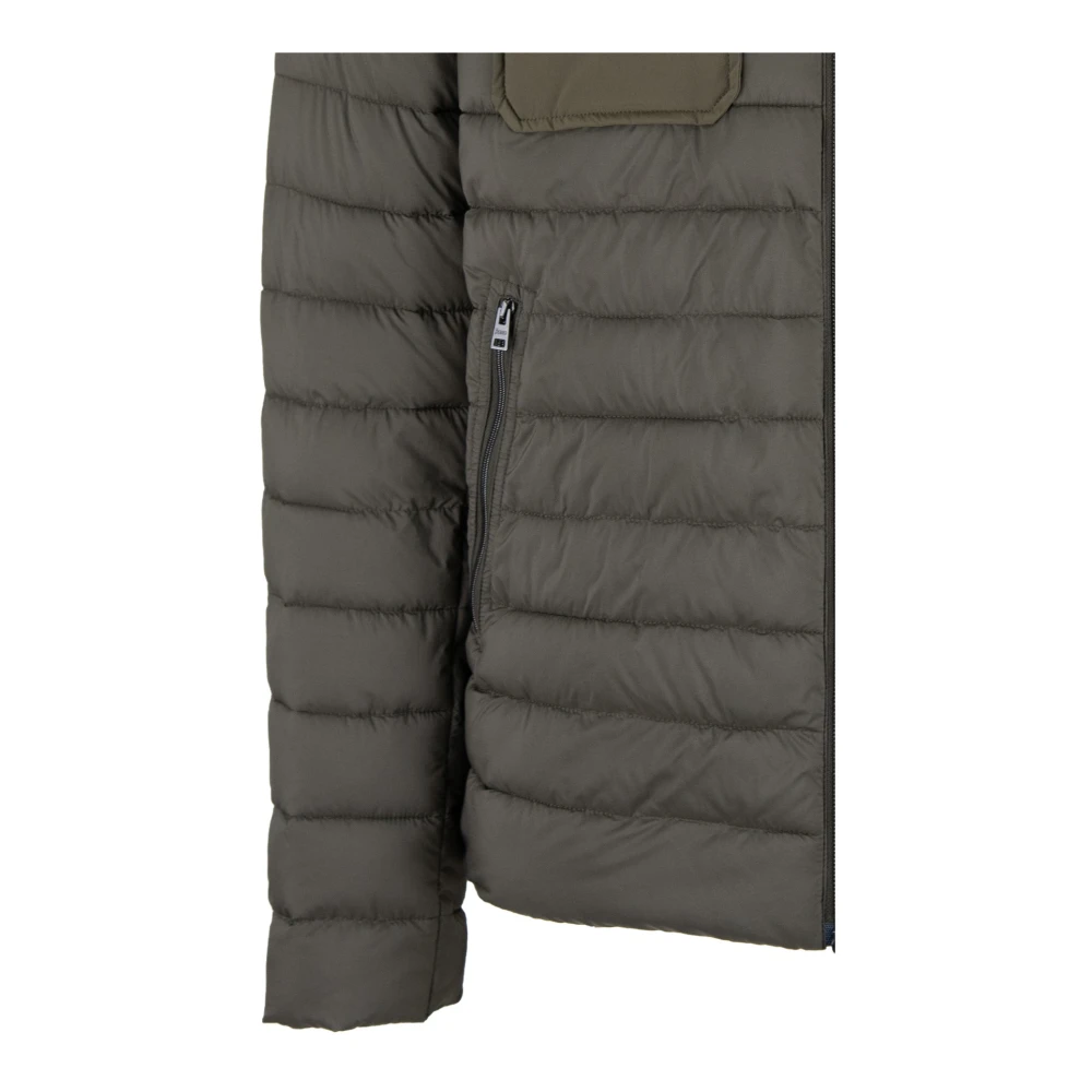 Herno Zip Jas met Afneembare Capuchon Green Heren