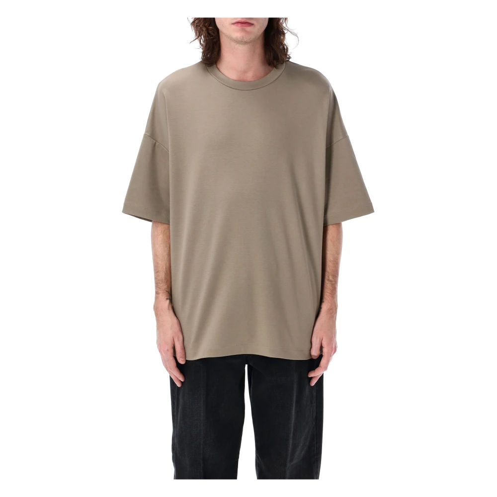 Fear Of God Oversized T-shirt Stoffig Beige Heren