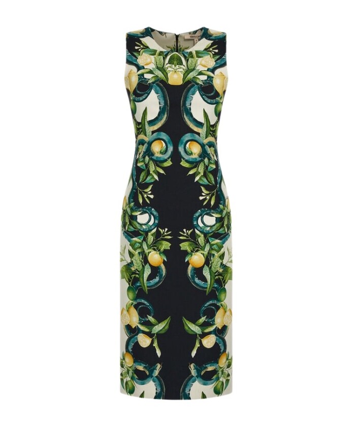 robe-imprimee-citron-noir-femme