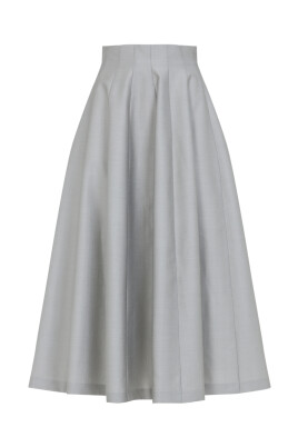 grey-wool-silk-skirt-elegant-style