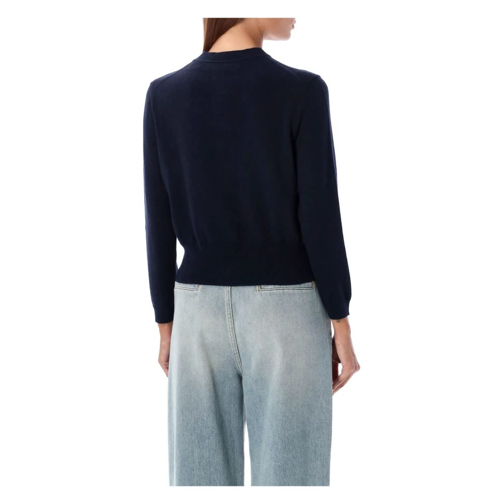 Isabel Marant Étoile Midnight Gebreide Vest Aw24 Blue Dames