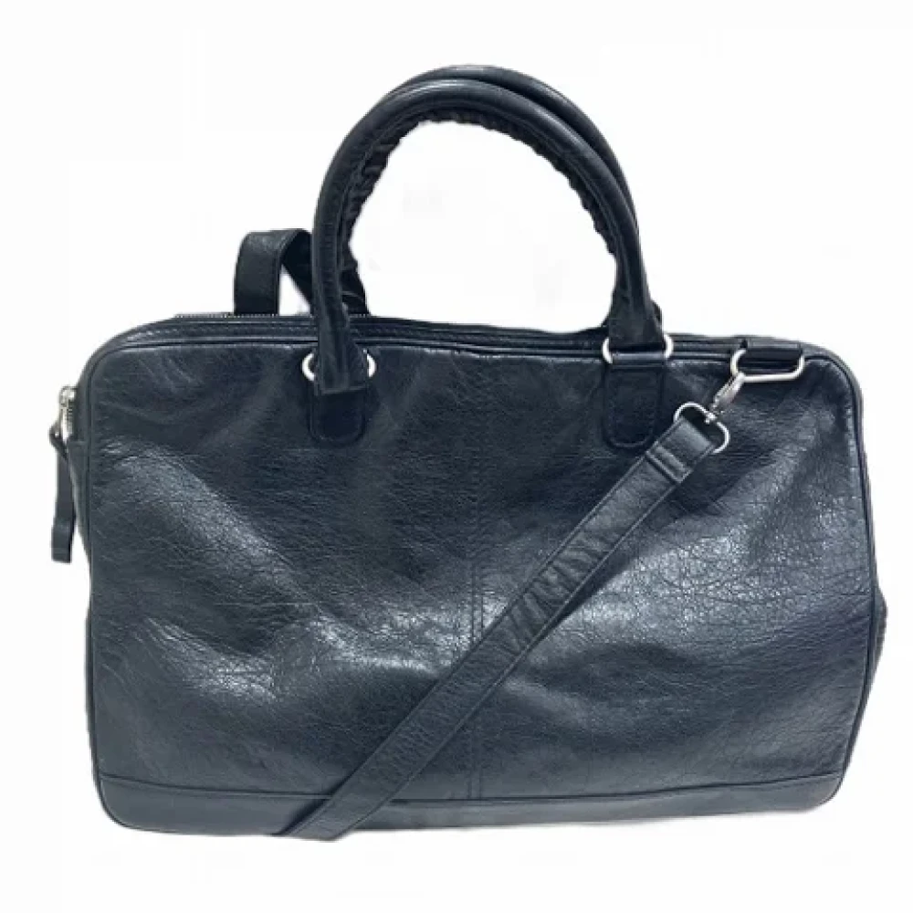 Balenciaga Vintage Pre-owned Leather handbags Black Heren