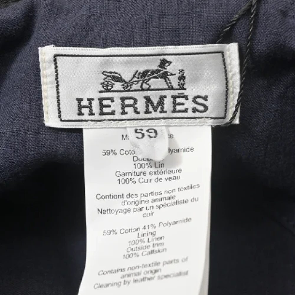 Hermès Vintage Pre-owned Cotton hats Black Dames
