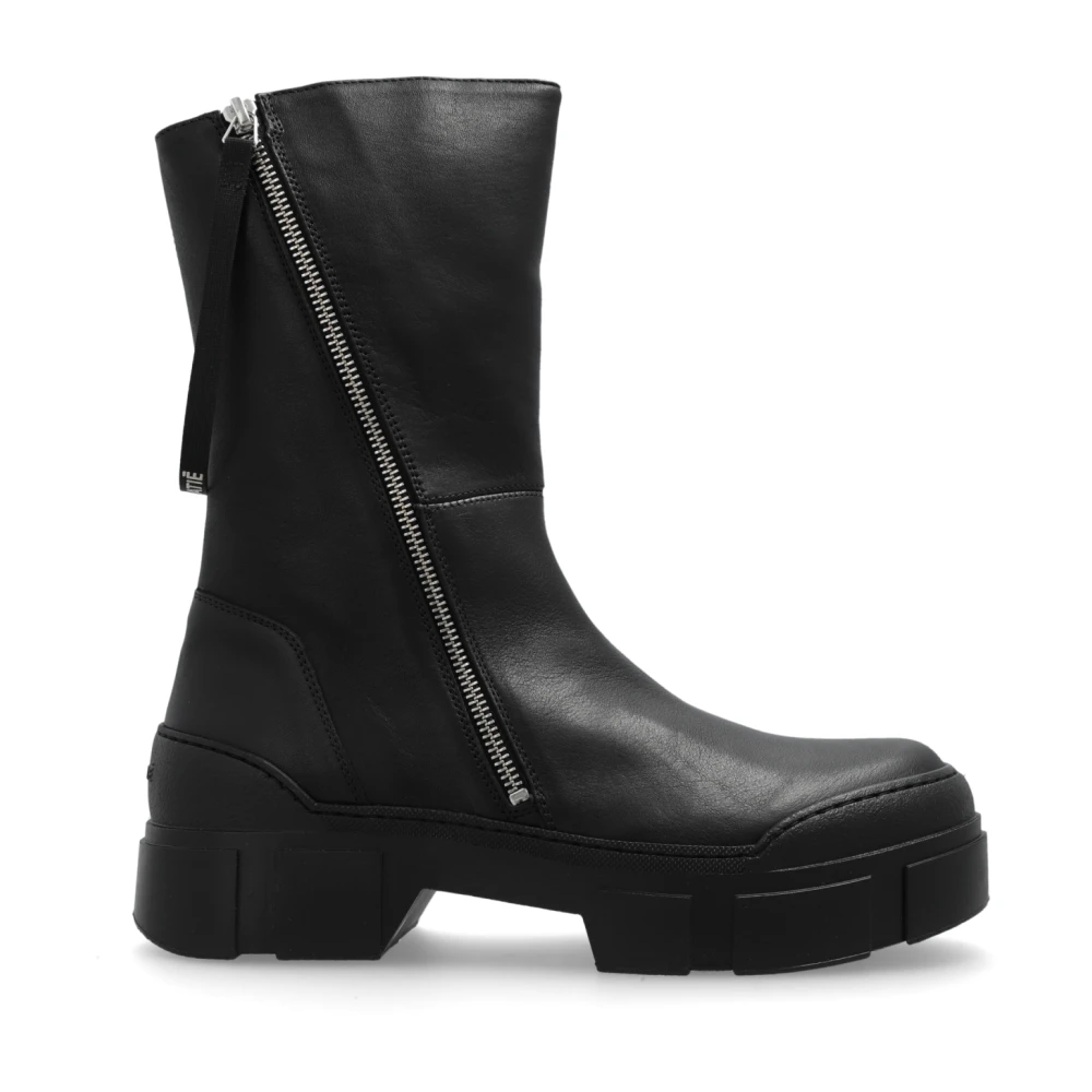 Vic Matié Black Ankle Boots, Female, 3 Uk, Leather Platform Ankle Boots