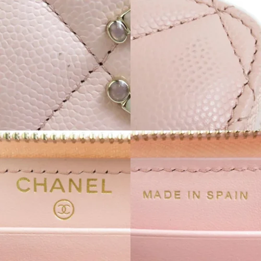 Chanel Vintage Pre-owned Leather wallets Pink Dames