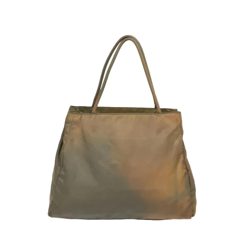 Prada Vintage Pre-owned Nylon prada-bags Brown Dames