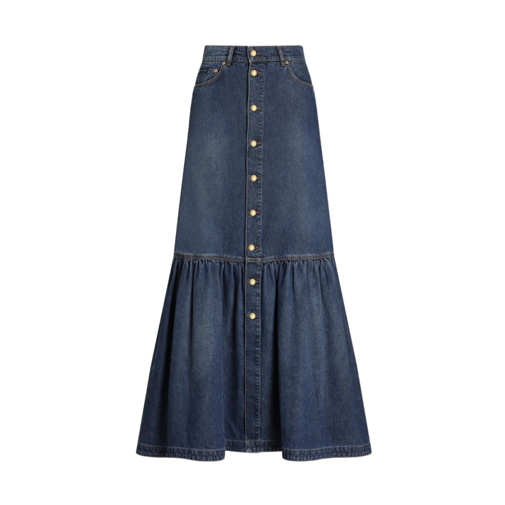 Dolce & Gabbana Blue Denim Skirts - Female - Denim Skirts - S - Skirts