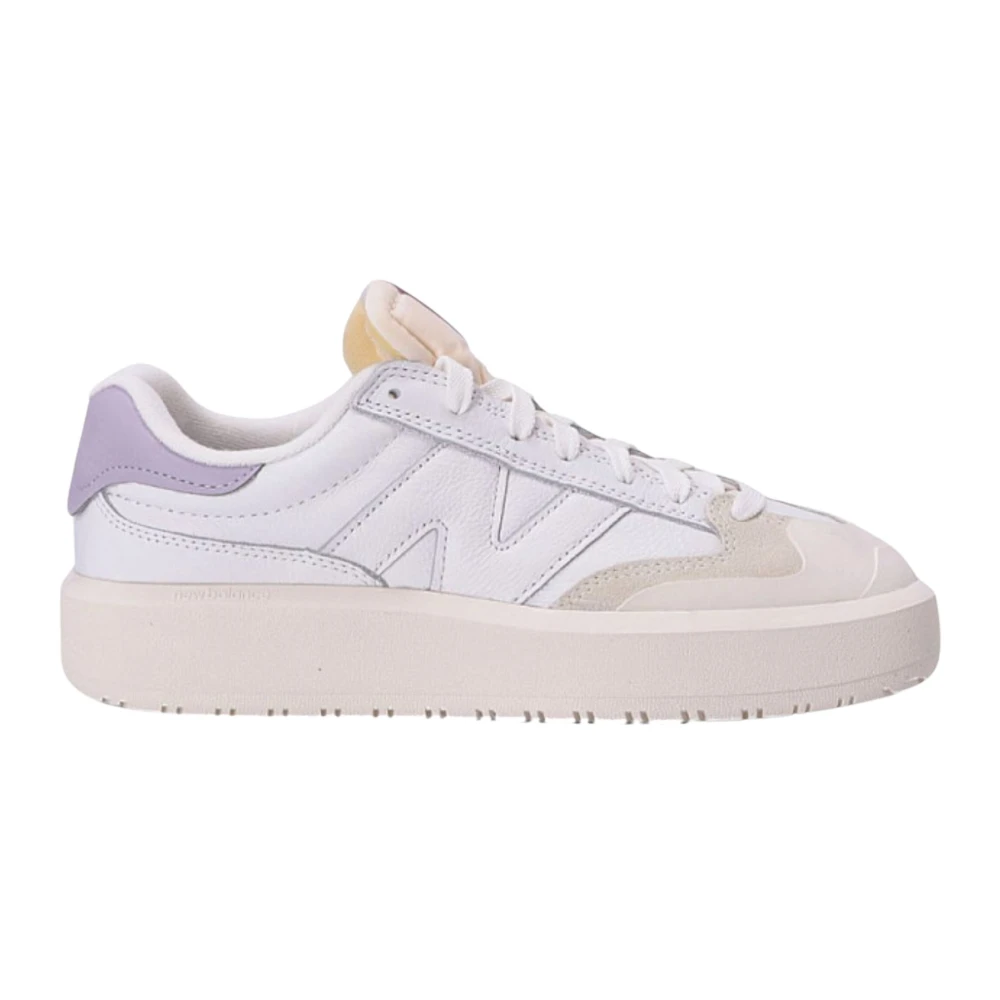 New Balance Platform Leren Veterschoen Dames Schoenen Wit