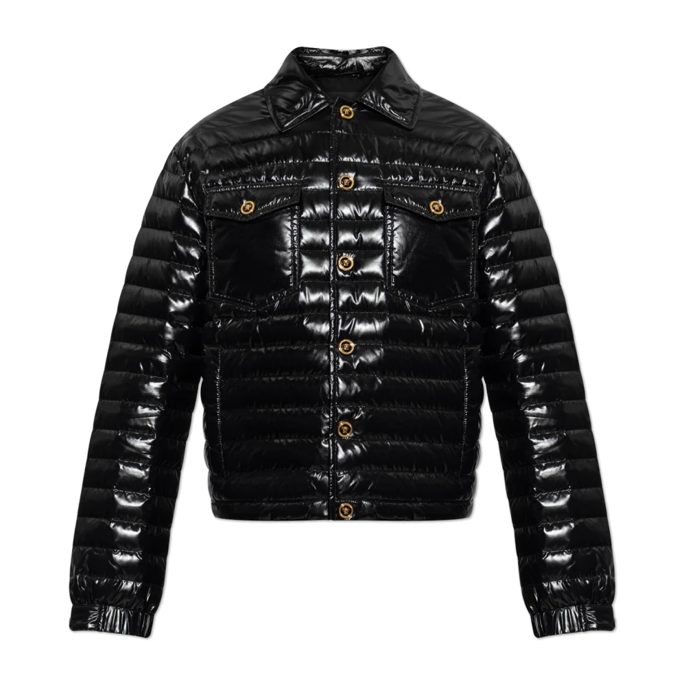 Versace Svart Lätt Vadderad Jacka