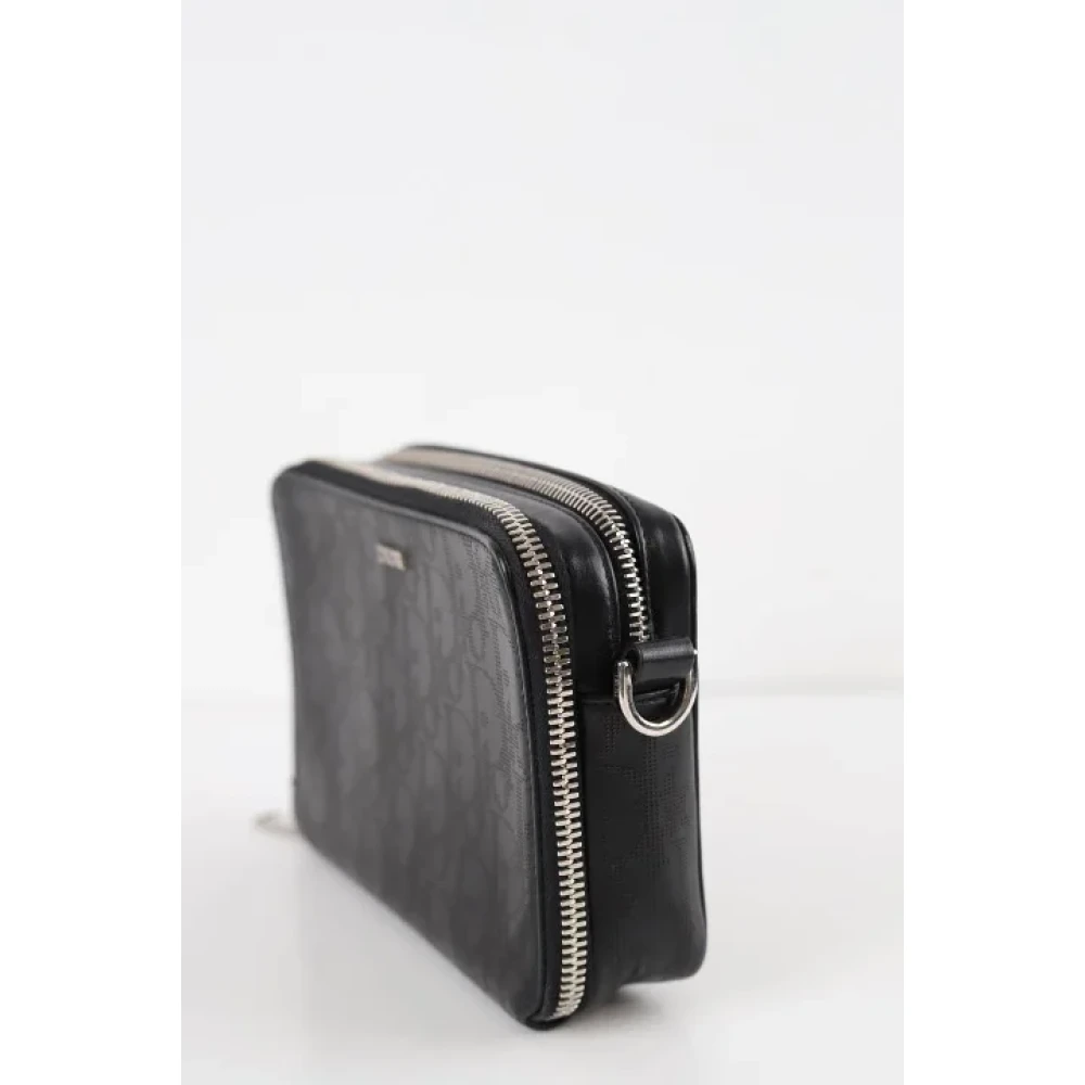 Dior Vintage Pre-owned Leather handbags Black Heren