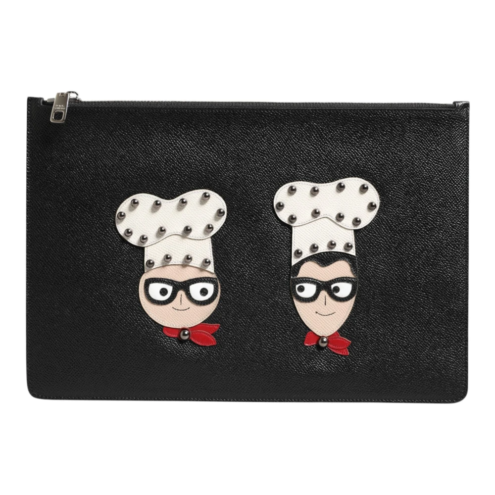 Dolce & Gabbana Women's Black Dgfamily Embellished Pouch Bag - Clutches - One Size - Bags