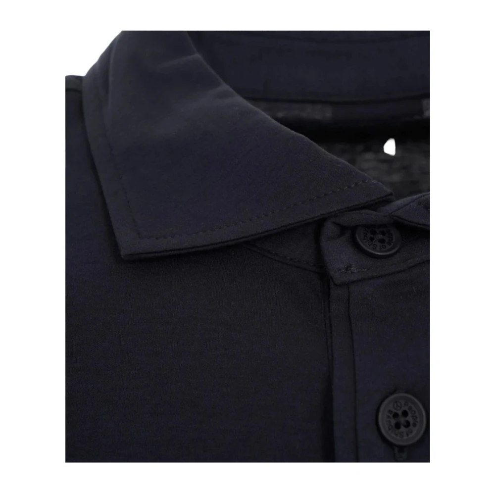 People of Shibuya Polo Korte Mouw Blue Heren