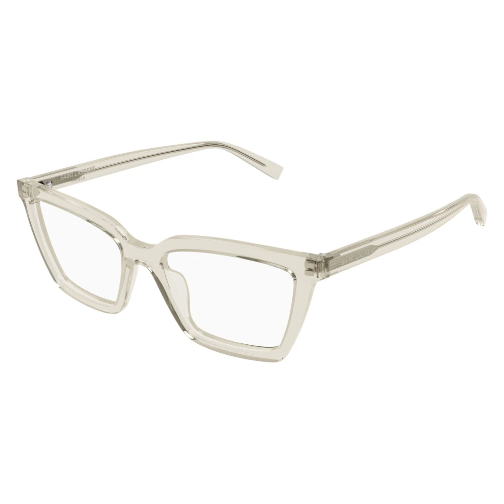 Saint Laurent Unisex Beige Glasses, 53 Mm, Sl 912