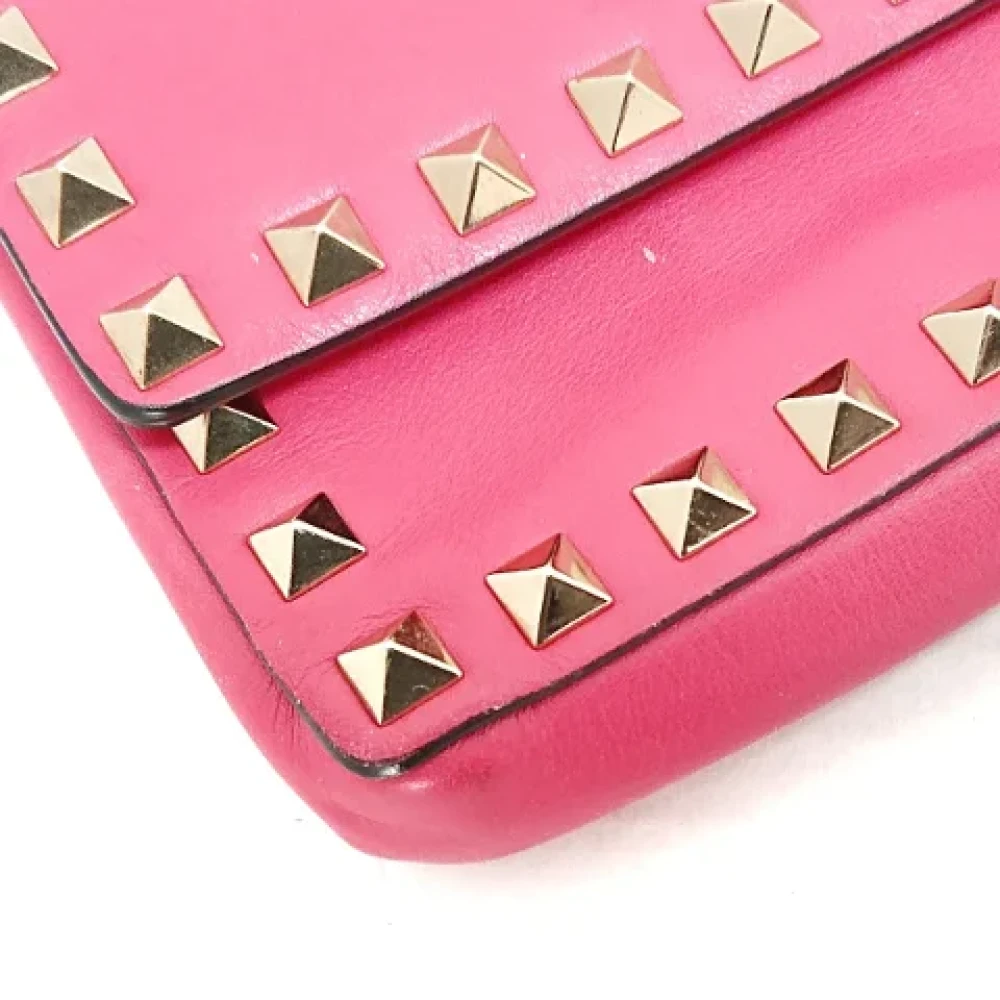 Valentino Vintage Pre-owned Leather clutches Pink Dames