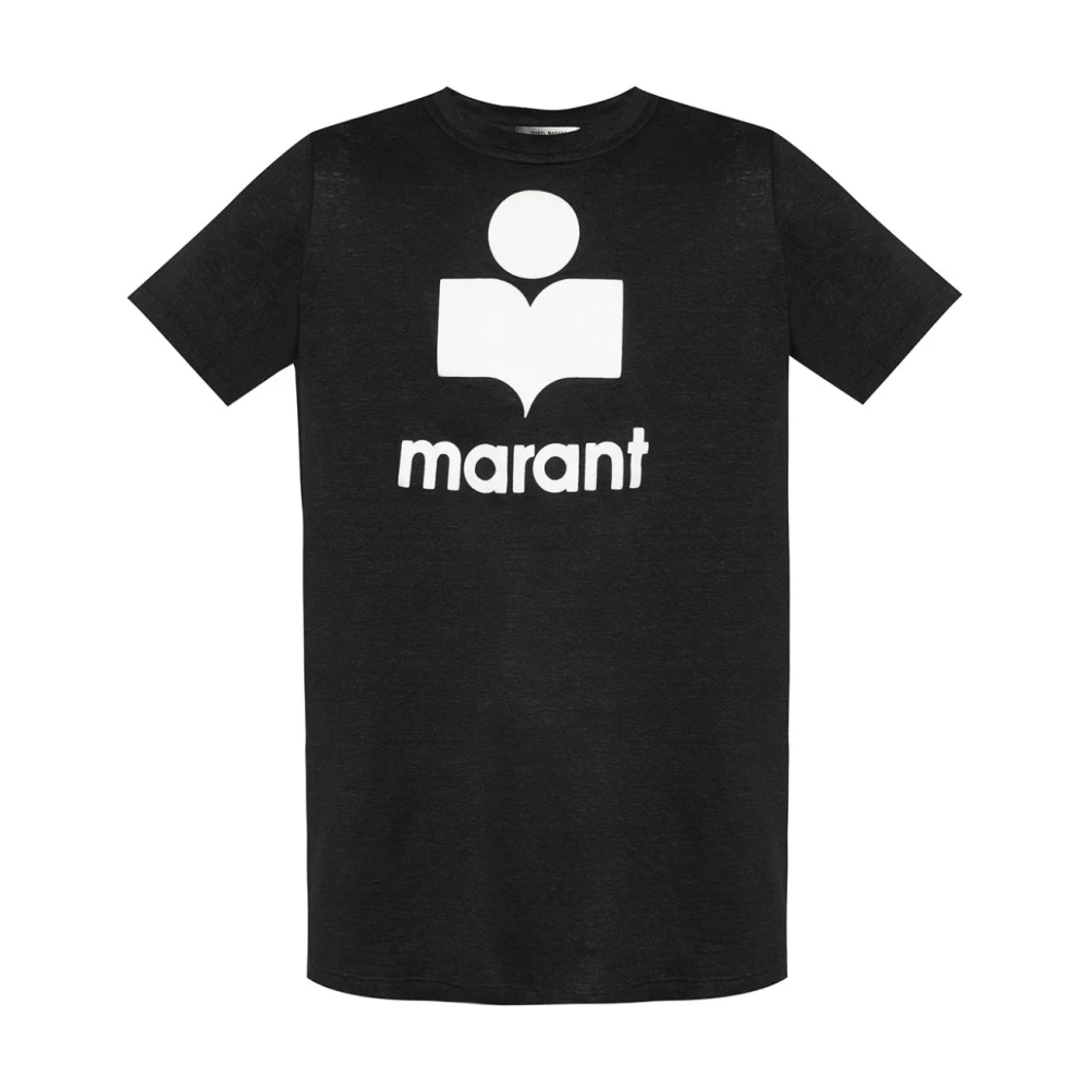 Isabel marant Logo-geëmbosseerd T-shirt Black Heren