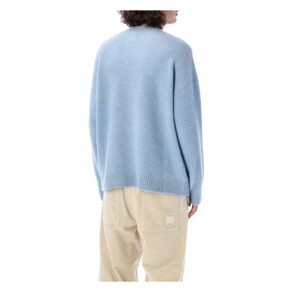 Emporio Armani Lichtblauwe Logo Gebreide Kleding Aw24 Blue Heren