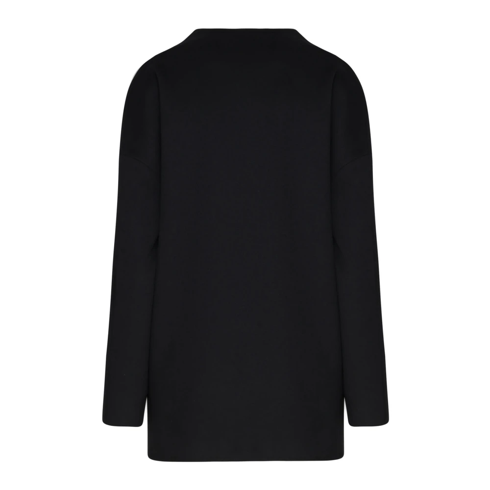 Mariuccia Milano Zwarte Jas Cappotto Black Dames