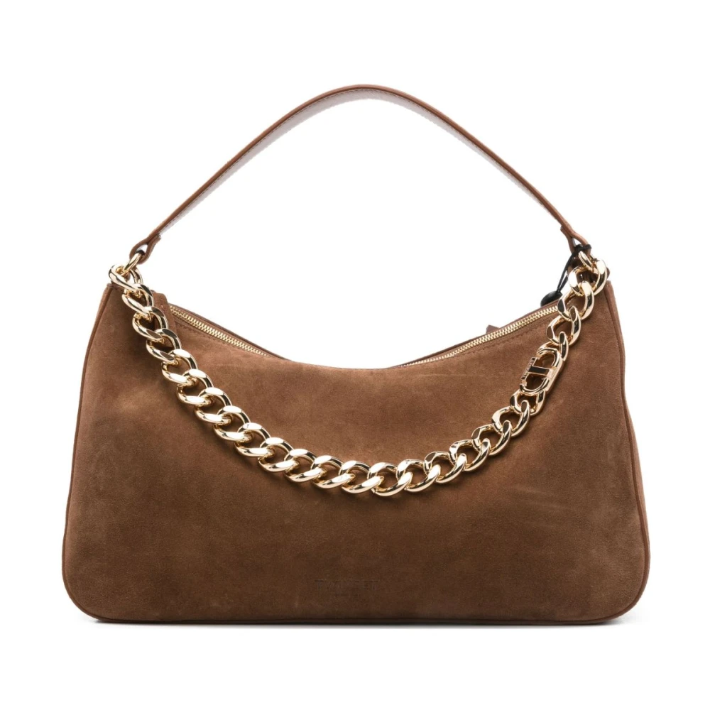 Twinset Brown Leather Bags For Stylish Look - Female - Handbags - One Size - Bags