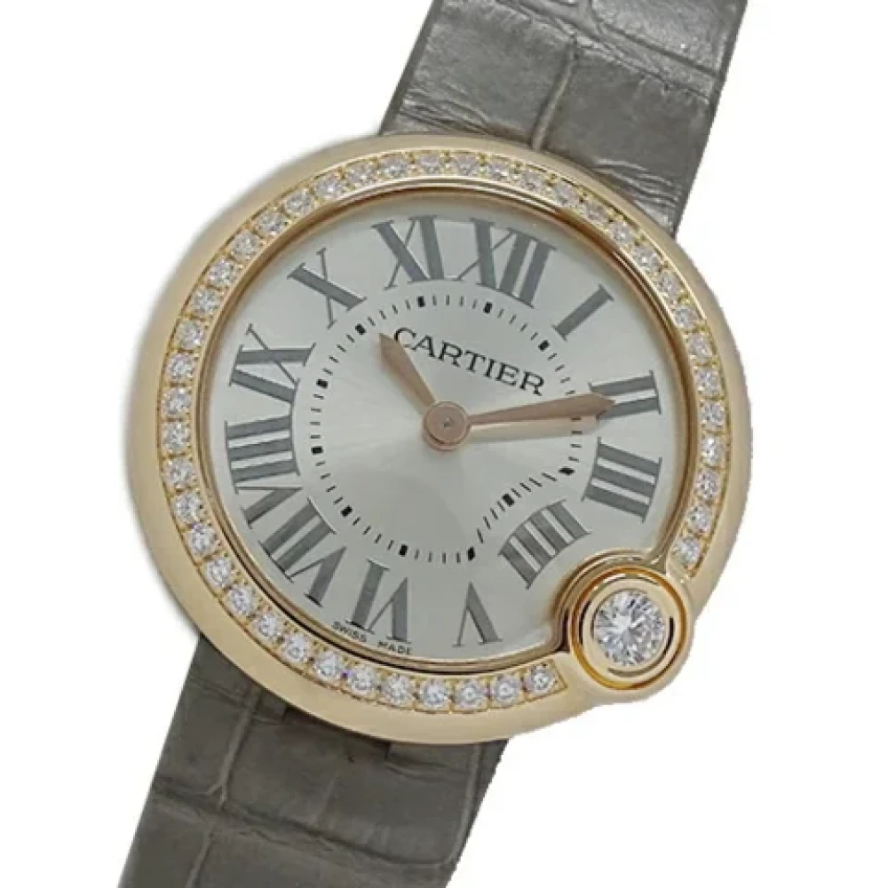 Pre owned Silver Metal Cartier klokke Cartier Vintage Mann