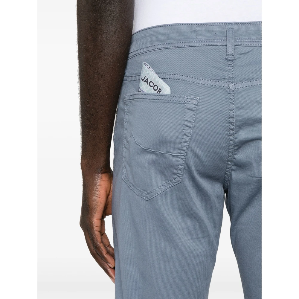 Jacob Cohën Handgemaakte katoen lyocell broek Model Bard Pink Heren