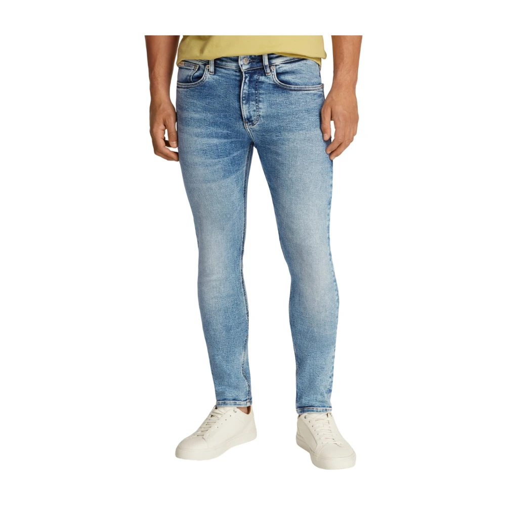 Calvin Klein Blauwe Slim Fit Stretch Jeans Blue Heren