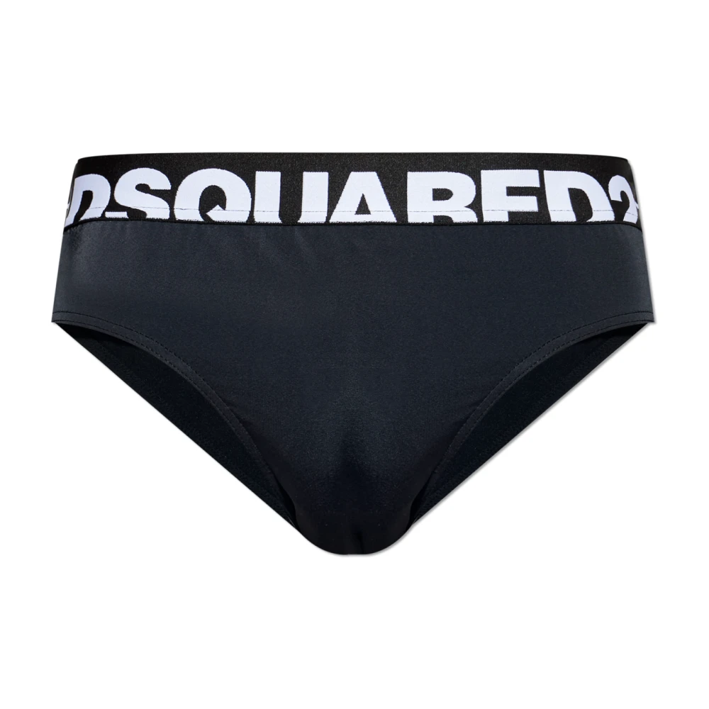 Dsquared2 Mannelijk Zwart Badmode Heren, Xl, Zwemshorts