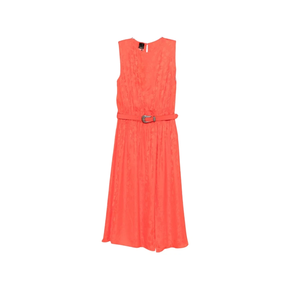 Pinko Women's Orange Midi Dresses, Xs, Caserta Midi Dress