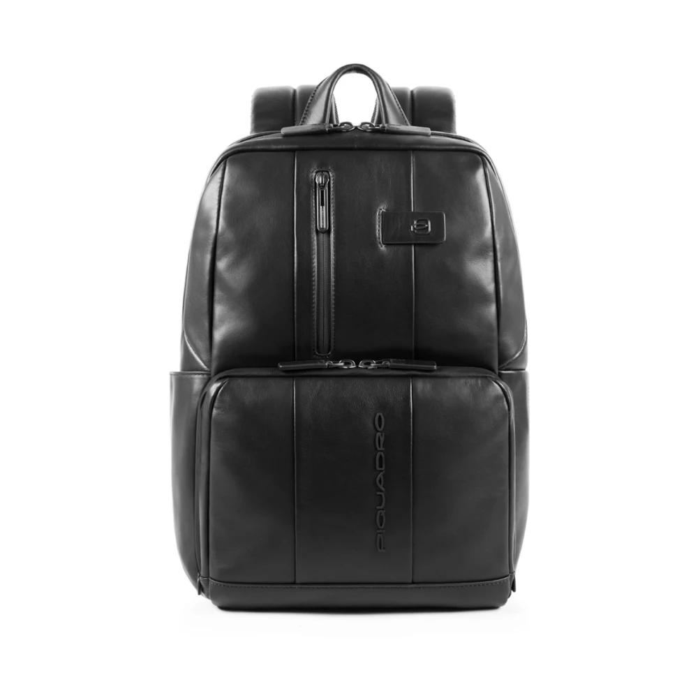 Piquadro Homme Noir Sacs, Taille: One Size Sac À Dos Porte-Ordinateur Et Porte-Ipad® Avec Po