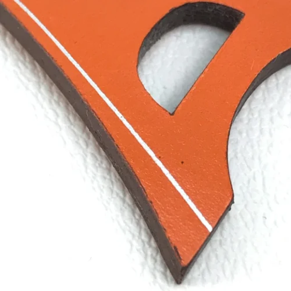 Hermès Vintage Pre-owned Leather key-holders Orange Unisex