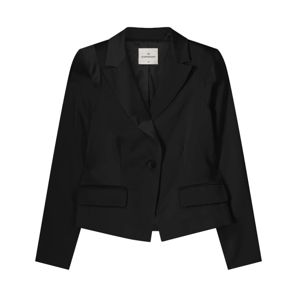 Summum Woman Crepe Viscose Blend Blazer Black Dames