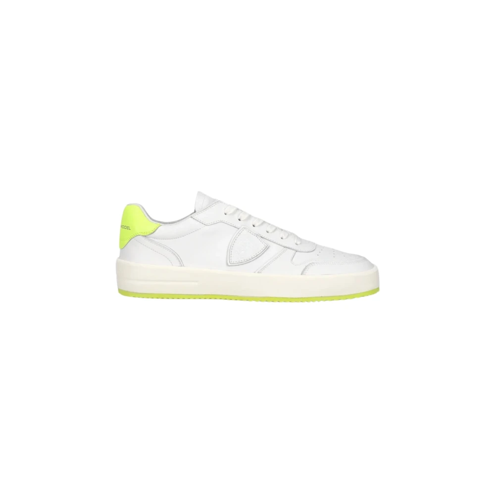 Philippe Model Men's White Nice Low-Top Sneakers