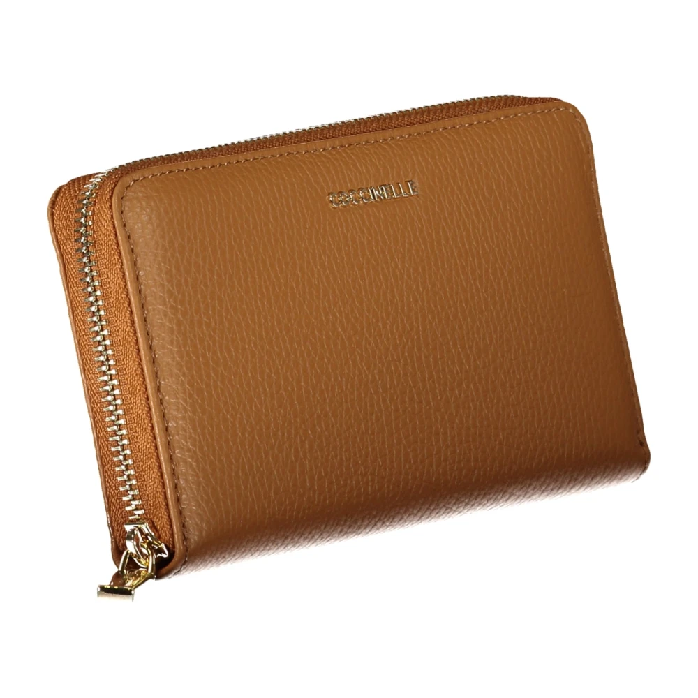 Coccinelle Damesportemonnee Bruin Rits Munt Kaart Brown Dames