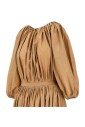 robe-maxi-en-coton-marron-avec-details-plisses
